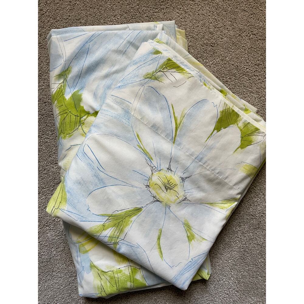 Vintage full sheet set fitted & flat - Cannon Royal Family Floral Cottage Core
